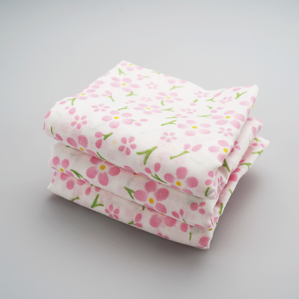 台灣製造 日式二重袷 日式紗布手拭 日式毛巾 春の戀 （花)